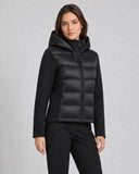 Hilary | Hybrid Puffer Jacket – Winter Hooded Zip Front Long Sleeve Pockets