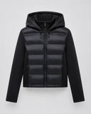 Hilary | Hybrid Puffer Jacket – Winter Hooded Zip Front Long Sleeve Pockets
