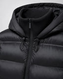 Hilary | Hybrid Puffer Jacket – Winter Hooded Zip Front Long Sleeve Pockets