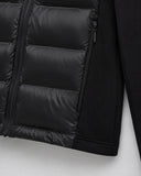 Hilary | Hybrid Puffer Jacket – Winter Hooded Zip Front Long Sleeve Pockets