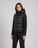 Hilary | Hybrid Puffer Jacket – Winter Hooded Zip Front Long Sleeve Pockets