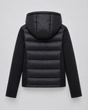 Hilary | Hybrid Puffer Jacket – Winter Hooded Zip Front Long Sleeve Pockets