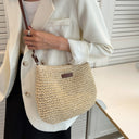 Ida | Woven Shoulder Bag – Crochet Slouch Hobo Everyday Crossbody