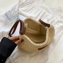 Ida | Woven Shoulder Bag – Crochet Slouch Hobo Everyday Crossbody