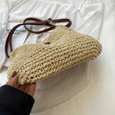 Ida | Woven Shoulder Bag – Crochet Slouch Hobo Everyday Crossbody