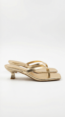 Ieza | Multi Strap Thong Sandals – Square Toe Kitten Heel Slip On Shoes