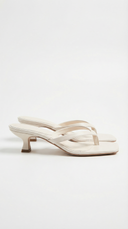 Ieza | Multi Strap Thong Sandals – Square Toe Kitten Heel Slip On Shoes
