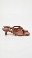 Ieza | Multi Strap Thong Sandals – Square Toe Kitten Heel Slip On Shoes