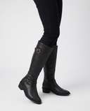 Ilaria | Buckle Knee High Riding Boots – Winter Pointed Toe Low Block Heel
