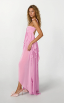 Imogen | Strapless Ruffle Maxi – Sweetheart Bodice Scarf Neck Summer Wedding Guest Dress