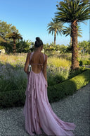 Imogen | Strapless Ruffle Maxi – Sweetheart Bodice Scarf Neck Summer Wedding Guest Dress