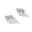 Isla | Gold Layered Wave Stud Earrings – Chunky Triple Panel Everyday Jewellery