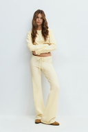 Ismay | Knit Two Piece Set – Casual Button Cardigan Drawstring Wide Leg Pants