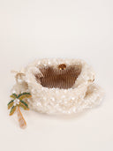 Iza | Sequin Palm Hobo Bag – Resort Event Beaded Motif Shoulder Handle