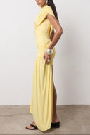 Jenna | Ruched Mini – High Neck Sleeveless Asymmetric Draped Going Out Party Dress