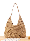 Jenny | Crochet Geometric Tote Bag – Beach Shoulder Open Knit Pattern