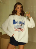 Jillian | Graphic Sweatshirt – Casual Crew Neck Long Sleeve Oversized Print