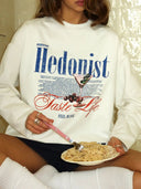 Jillian | Graphic Sweatshirt – Casual Crew Neck Long Sleeve Oversized Print