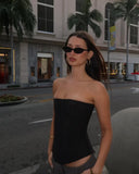 Jolie | Strapless Corset Bustier – Boned Waist Length Going Out Evening Top