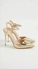 Jula | Pointed Toe Pumps – Ankle Strap Stiletto Heel Evening Shoes