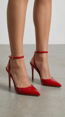 Jula | Pointed Toe Pumps – Ankle Strap Stiletto Heel Evening Shoes