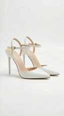 Jula | Pointed Toe Pumps – Ankle Strap Stiletto Heel Evening Shoes