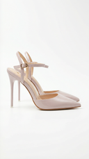 Jula | Pointed Toe Pumps – Ankle Strap Stiletto Heel Evening Shoes