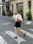 Krista | Polka Dot Jacket – High Neck Puff Sleeve Everyday Wear