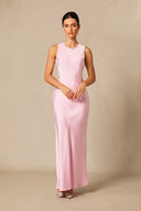 Lainey | Cape Sleeve Maxi Dress – Crew Neck Overlay Wedding Guest Evening