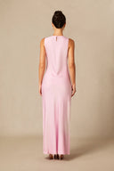 Lainey | Cape Sleeve Maxi Dress – Crew Neck Overlay Wedding Guest Evening