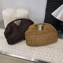 Lio | Woven Textured Hobo Bag – Resort Vacation Handheld Braided Handle