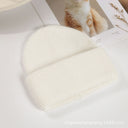 Lorraine | Fuzzy Knit Beanie – Winter Ribbed Foldover Cuff Rounded Crown