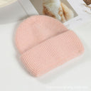 Lorraine | Fuzzy Knit Beanie – Winter Ribbed Foldover Cuff Rounded Crown