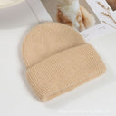 Lorraine | Fuzzy Knit Beanie – Winter Ribbed Foldover Cuff Rounded Crown
