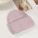 Lorraine | Fuzzy Knit Beanie – Winter Ribbed Foldover Cuff Rounded Crown