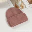 Lorraine | Fuzzy Knit Beanie – Winter Ribbed Foldover Cuff Rounded Crown
