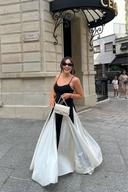 Lovie | Two Tone Maxi – Strapless Colour Block Formal Evening Wedding Guest Dress