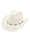 Lucia | Western Woven Cowboy Hat – Beach Travel Shell Band Wide Brim