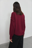 Macie | Turtleneck Knit Sweater – Casual Drop Shoulder Long Sleeve Ribbed Cuffs