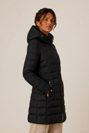 Shaina | Long Puffer Coat – Winter Hooded Zip Front Long Sleeve Pockets