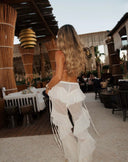 Marley | Sheer Ruffle Wide Leg Trousers – High Waist Flowy Beach Holiday Summer