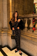 Megan | Lace Maxi – Floral Bow Strap Body-Con Formal Wedding Guest Dress