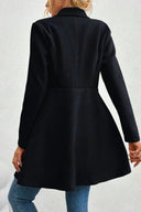 Meredith | Waterfall Lapel Coat – Long Sleeve Open Front