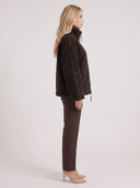 Natasha | Teddy Jacket – Winter High Collar Zip Front Long Sleeve Patch Pockets