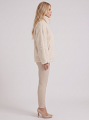 Natasha | Teddy Jacket – Winter High Collar Zip Front Long Sleeve Patch Pockets