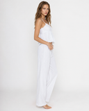 Nichola | Ribbed Pajama Set – Sleepwear V Neck Spaghetti Straps Wide Leg Pants