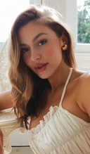 Noelle | Gold Ribbed Crescent Stud Earrings – Chunky Half Moon Everyday Jewellery
