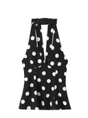 Paige | Polka Dot Halter Top – Plunge Neck Sleeveless Summer Blouse