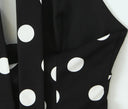 Paige | Polka Dot Halter Top – Plunge Neck Sleeveless Summer Blouse