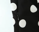 Paige | Polka Dot Halter Top – Plunge Neck Sleeveless Summer Blouse